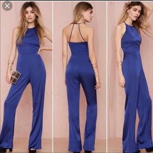 Cotton Candy royal blue jumpsuit